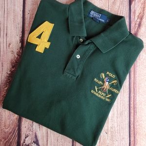 Vintage Polo Ralph Lauren Club Shirt Equestrian Lg